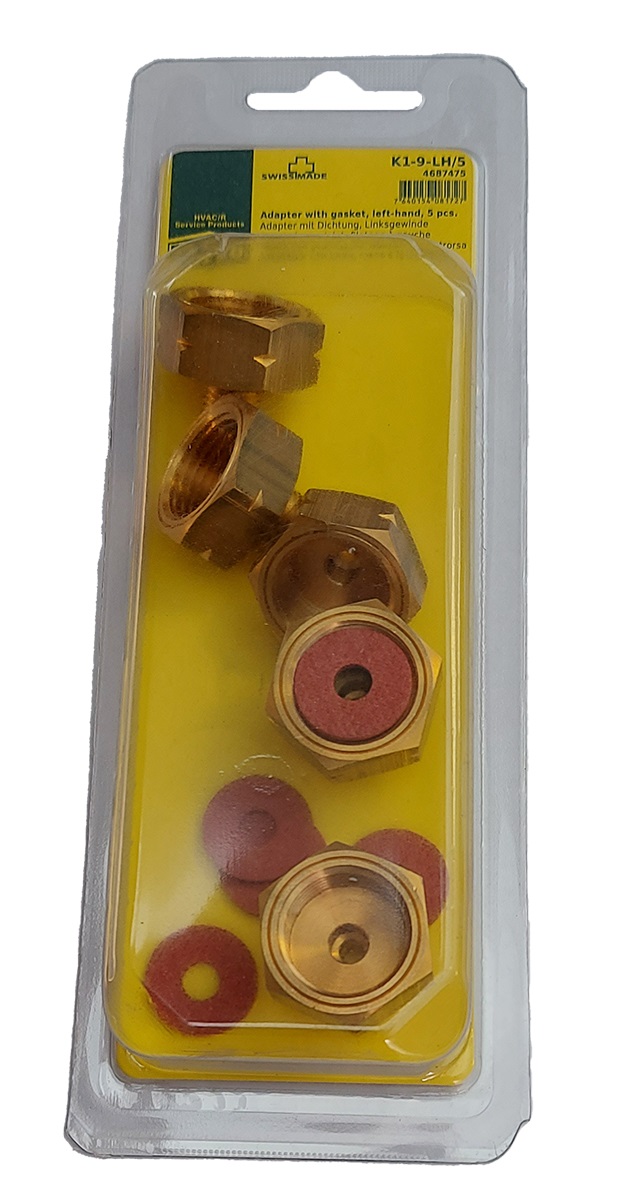 8803110 Cilinder-adapter K1-9-LH/5 aansluiting 1/2"G links x 1/4" SAE (5 st.)